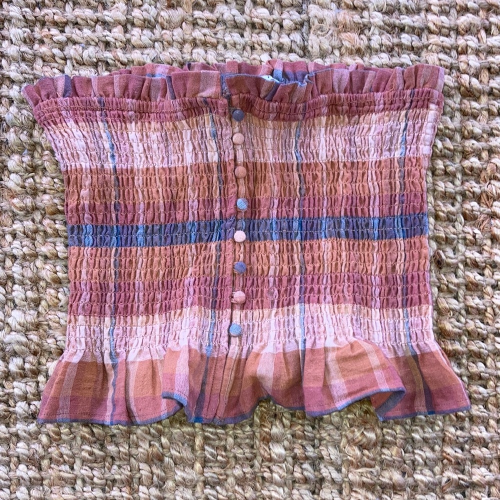 striped tube top